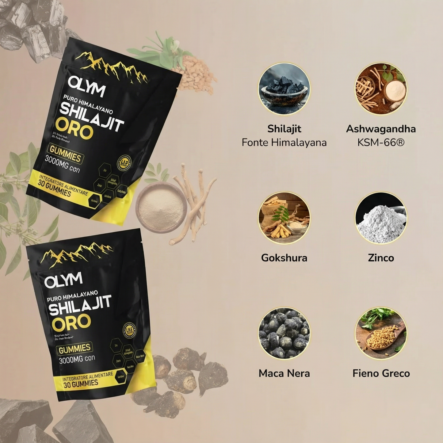 OLYM™ Pure Shilajit Gummies – Now with 6-in-1 Support
