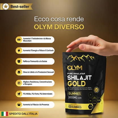 OLYM™ Pure Shilajit Gummies – Now with 6-in-1 Support
